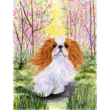 Carolines Treasures 28 x 40 in. English Toy Spaniel House Size Canvas Flag SS8613CHF